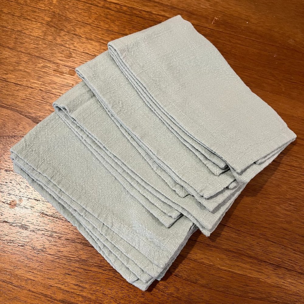 West Elm Green/Blue Napkins (set of 4)